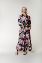 Colourful Rebel Davina Graphic Flower Maxi Dress- L