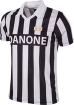 COPA - Juventus FC 1992 - 93 Coppa UEFA Retro Voetbal Shirt - M - Zwart; Wit