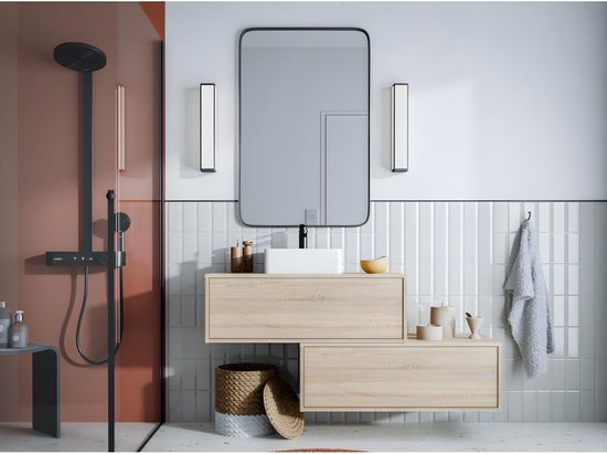 SHOWER DESIGN Meuble de salle de bain suspendu 1 vasque et 2 tiroirs -  TEANA L 94 cm x... | bol