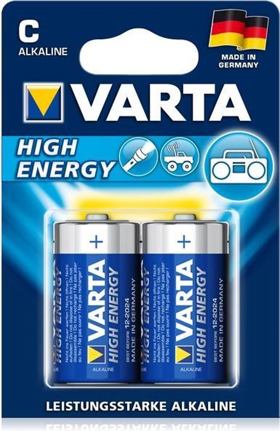 Varta High Energy Alkaline 1.5V niet-oplaadbare batterij | bol