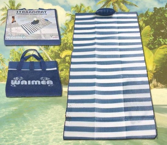 Beach Classic 's Straw Strandmatte (24x72 Zoll) Mit Silberner