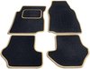 PK Automotive Complete Velours Automatten Zwart Met Beige Rand Ford Fiesta 1995-2002