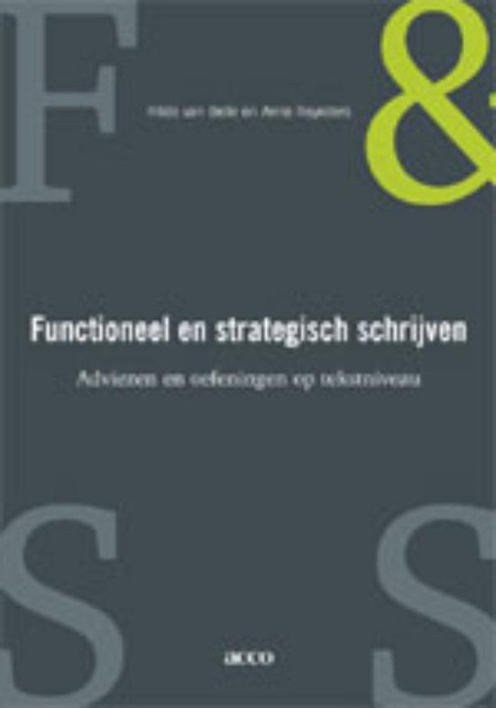 Functioneel en strategisch schrijven - H. van Belle | Northernlights300.org