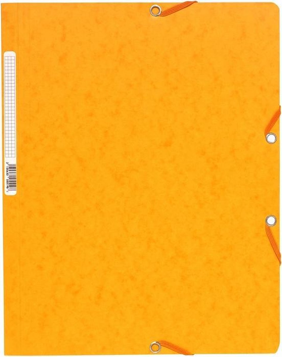 Exacompta Elastomap zonder klep in glanskarton 400gm2 - A4 - Geel - 5519E