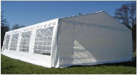 Classic Plus Partytent PVC 4x8x2 mtr in Wit