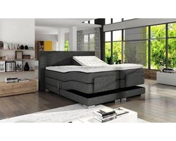 Boxspring Elektrisch - 200x200 - 9 zones - Koudschuim topmatras - Stof Antraciet
