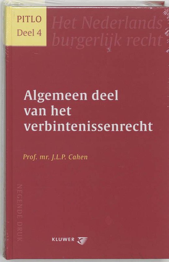 Pitlo Het Nederlands burgerlijk recht Deel 4 - Algemeen deel ... - cover