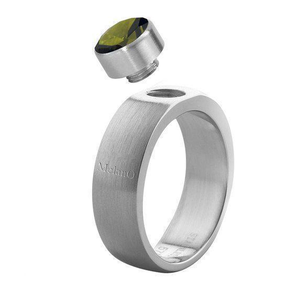 MelanO Stainless Steel - Ring - Zilverkleurig - 6mm - Maat 49 | bol.com