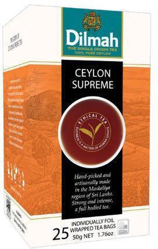 Dilmah thee ceylon supreme 25 st | bol