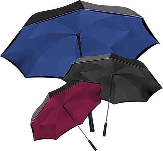 Wonderdry Omgekeerde Paraplu Zwart | bol.com