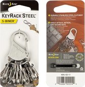 Nite Ize KeyRack Steel Karabijnhaak - Zilver kleurig