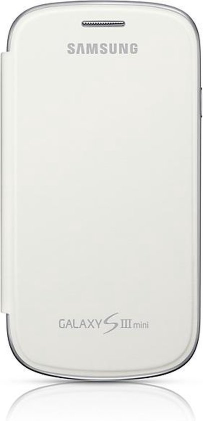 Blaast op Mijnenveld schrobben Samsung Flip Cover voor de Samsung Galaxy S3 Mini - Wit | bol.com