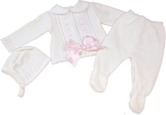 Gebreide Baby Outfit, 0-3 maanden | bol.com