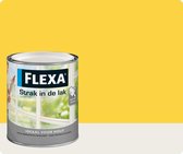 Flexa Strak In De Lak Zijdeglans - Citroengeel - 0,75 liter