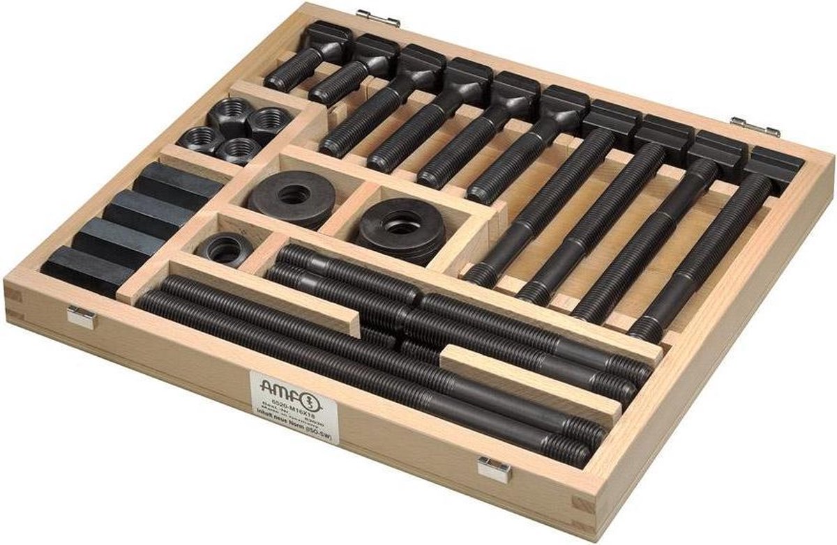 AMF Spanschroefset Nr. 6520 38-delig. T-sleuf 12 mm M12 - 82990
