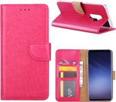 Xssive Hoesje voor Samsung Galaxy S9+ - Book Case - geschikt voor 3 pasjes - Pink