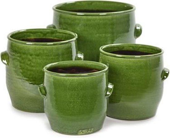 Ter Steege Bloempot Craquelé Mint-Groen D 26 cm H 21 cm