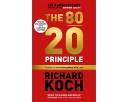Omslag van The 80/20 Principle: The Secret of Achieving More with Less