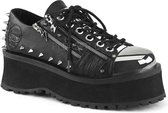 DemoniaCult - GRAVEDIGGER-04 Plateau sneakers - US 8 - 40 Shoes - Zwart