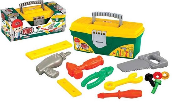 Dede Speelgoed Gereedschap - Speelgoed boormachine - Speelgoed kettingzaag