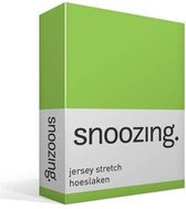 Snoozing Jersey Stretch - Hoeslaken - Tweepersoons - 120/130x200/220 cm - Lime