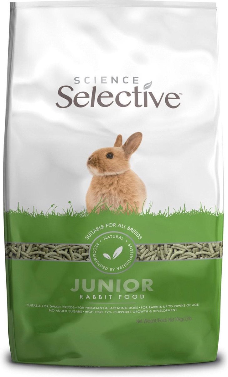 Supreme Science Selective Rabbit Junior - Konijnenvoer - 10 kg