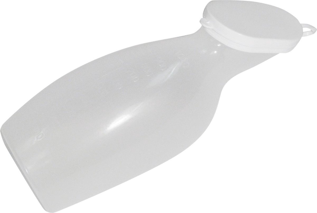 Goedkoopste Aidapt - Plasfles - Urinaal voor vrouwen - Herbruikbaar - 1 Liter