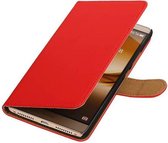 Bookstyle Wallet Case Hoesje Geschikt voor Huawei Mate 8 Rood