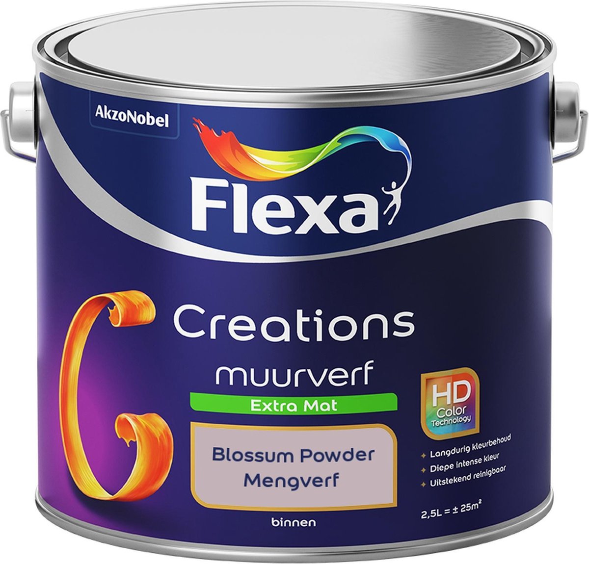 Flexa Creations Muurverf Extra Mat - Blossum Powder - Mengkleuren Collectie - 2,5 Liter