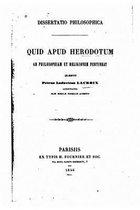 Quid apud Herodotum, ad philosophiam et religionem partineat