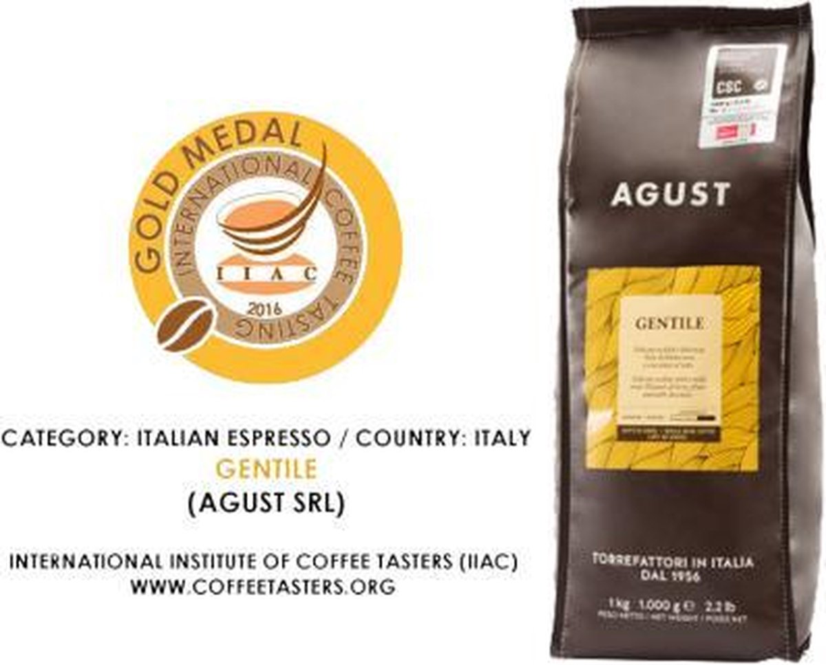 Caffè Agust Gentile 100% Arabica CSC 1kg