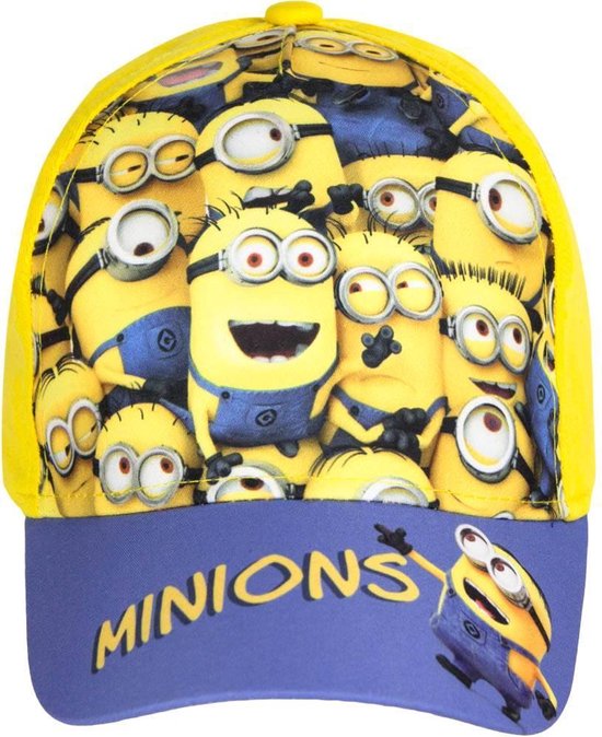 Minions Pet - Cap - Geel - maat 52 cm (2-4 jaar)