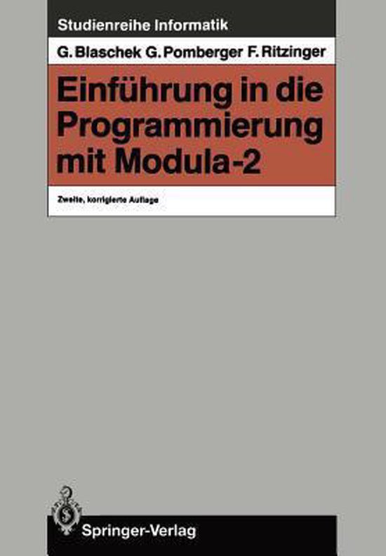 Einfuhrung in Die Programmierung Mit Modula-2 - cover