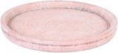 kaarsenplateau PTMD roze beton Ø 25 cm