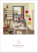 De Stijl - Joost Swarte - Affiche d'art Piet Mondrian