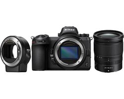 Nikon Z 7 + 24-70mm f/4 S + FTZ adapter Zwart