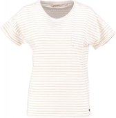 Garcia shirt spring white met goudkleurig streepje - valt kleiner - Maat - L