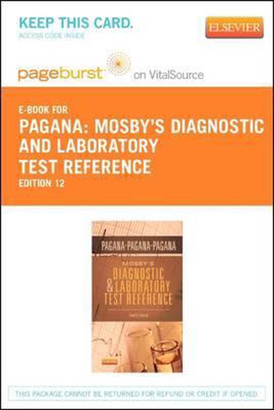 Mosby's Diagnostic and Laboratory Test Reference Elsevier eBook on