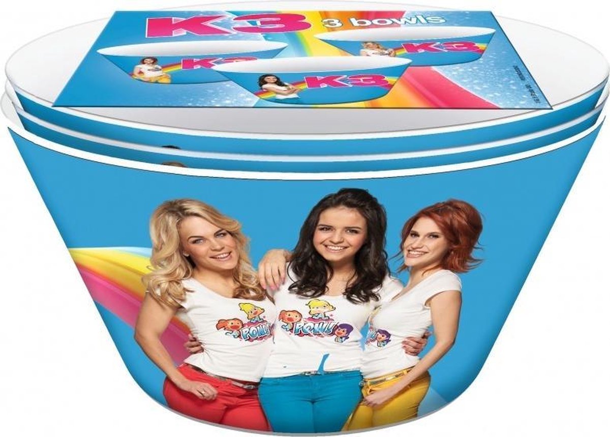 K3 - Kinderservies - 3 kommetjes in 1 K3 - Kinderservies - 3 kommetjes in 1