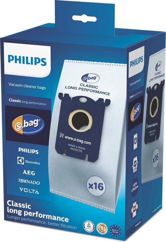 bol.com | Philips S-bag FC8021/05 - Stofzuigerzakken - 16 stuks