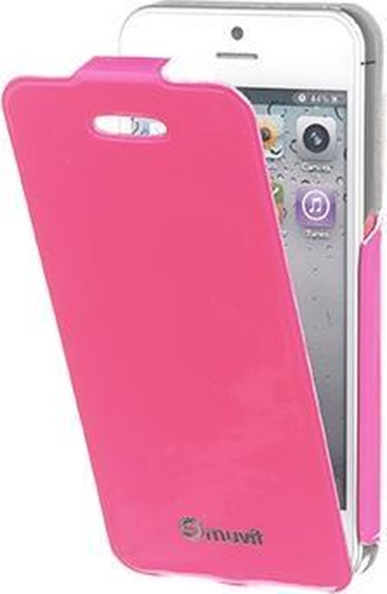 Muvit Fluosh iFlip Case Fuchsia voor Apple iPhone 5S / 5