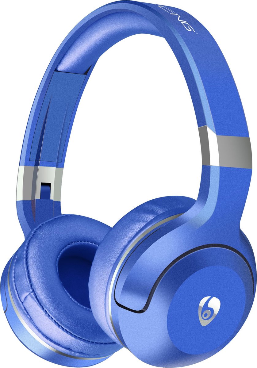 OVLENG BT806 Blauw - ALL IN 1: Draadloze Bluetooth Koptelefoon / Headset EN Bluetooth Spea