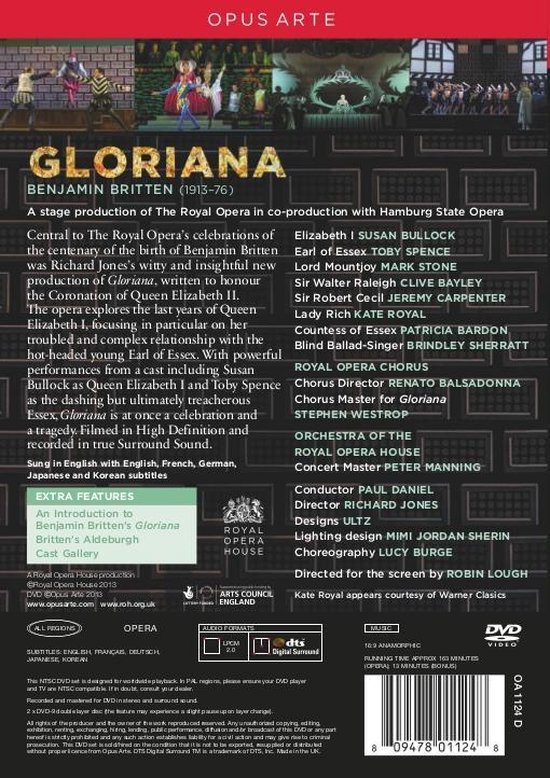 Gloriana opera youtube