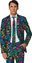 Suitmeister Floral - Mannen Kostuum - Gekleurd - Carnaval - Maat S