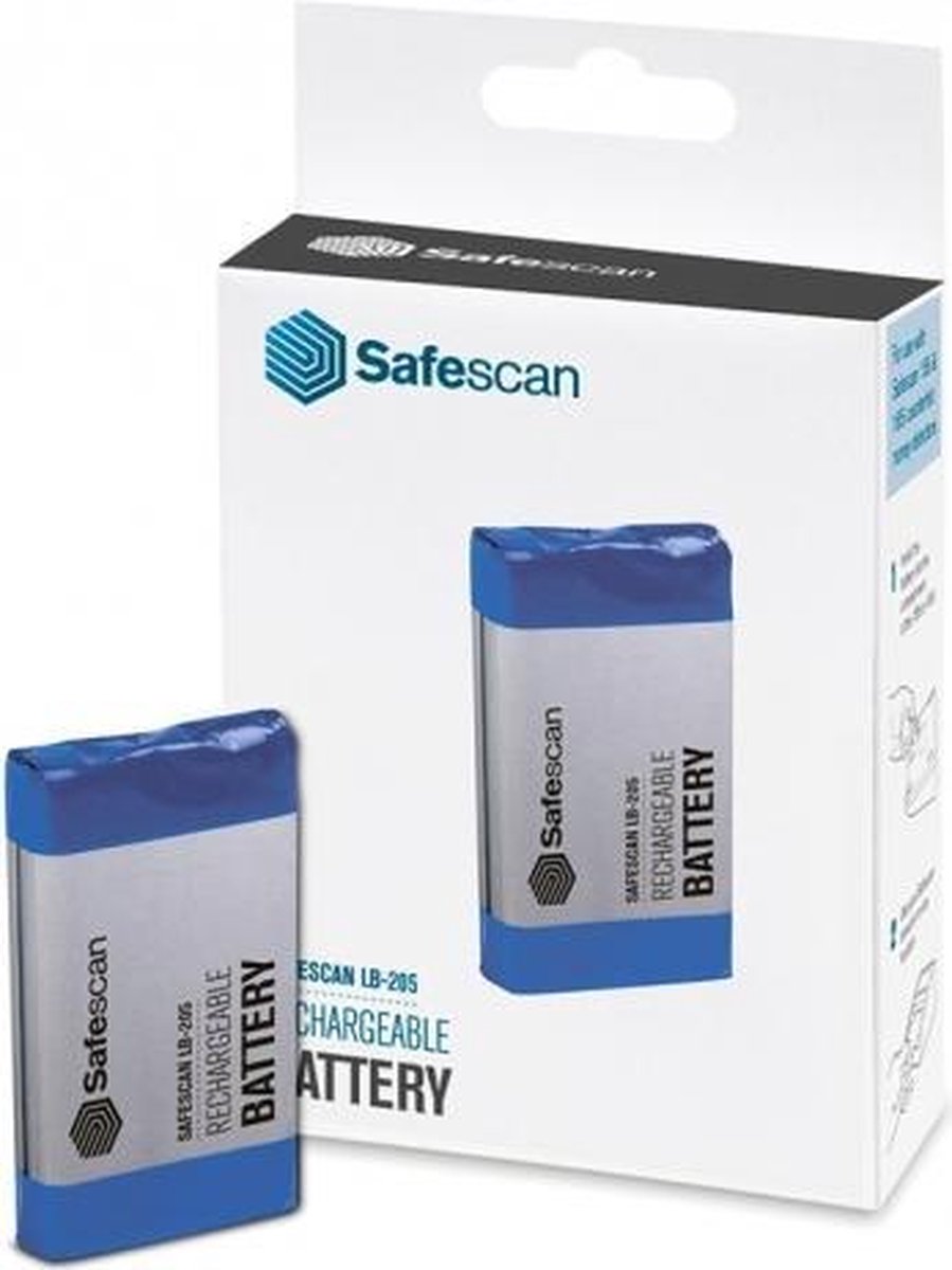 Batterij oplaadbaar Safescan LB-205 voor MCS 6185