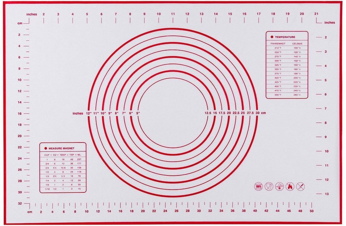 Bakmat Anti-Stick - Siliconen - Hittebestendig - 60 x 40 cm