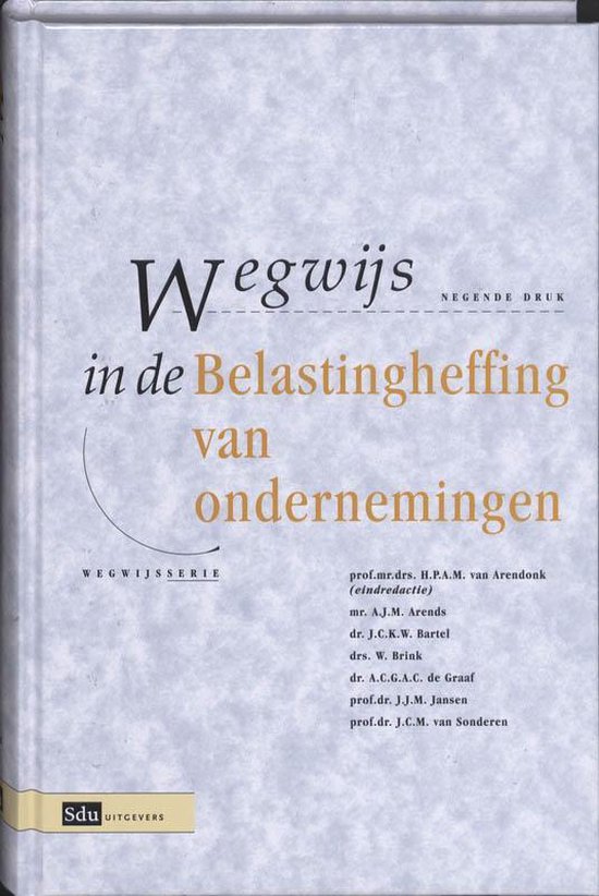 Wegwijs In De Belastingheffing Van Ondernemingen - cover