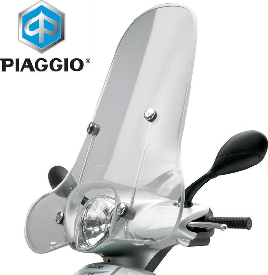 Windscherm OEM | Piaggio Fly (70cm)Hoog windscherm compleet met montageset  | Piaggio | bol.com