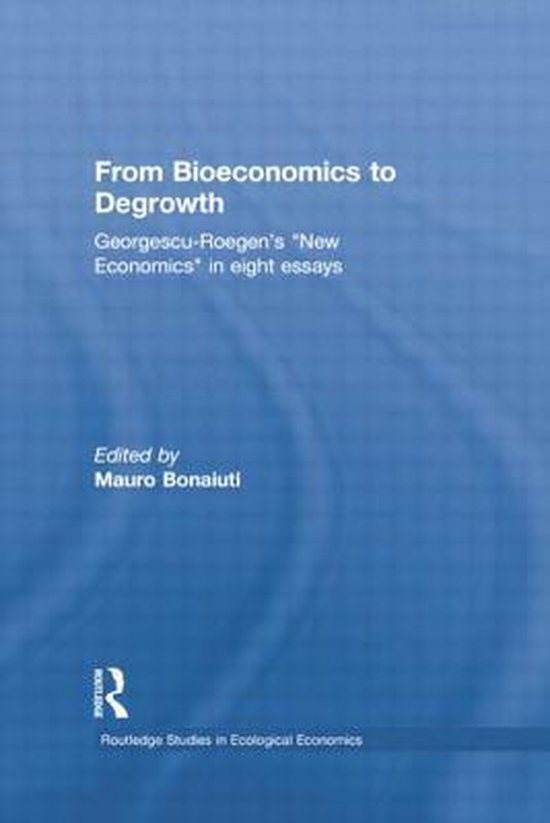 From Bioeconomics to Degrowth - cover