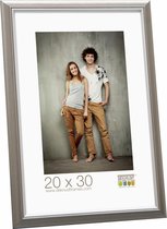 Deknudt Frames fotolijst S42JD1 - zilverkleur met biesje - 15x20 cm